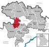 Lage der Gemeinde Weitramsdorf im Landkreis Coburg