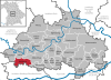Lage der Gemeinde Wellheim im Landkreis Eichstätt