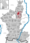 Lage der Gemeinde Westendorf im Landkreis Ostallgäu