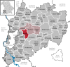 Lage der Gemeinde Westerheim im Landkreis Unterallgäu