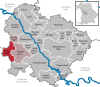 Lage der Gemeinde Westheim im Landkreis Weißenburg-Gunzenhausen