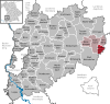 Lage der Gemeinde Wiedergeltingen im Landkreis Unterallgäu