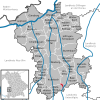 Lage des Gemeindefreien Gebiets Winzerwald im Landkreis Günzburg
