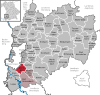 Lage der Gemeinde Woringen im Landkreis Unterallgäu