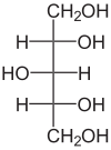 Strukturformel von Xylitol