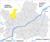 Lage der Gemeinde Ziertheim im Landkreis Dillingen an der Donau