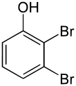 Strukturformel von 2,3-Dibromphenol