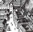 Grazer Sackstraße Kupferstich Matthäus Merian 1649 Erstes Sacktor.jpg