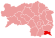 Lage des politischen Bezirks Radkersburg