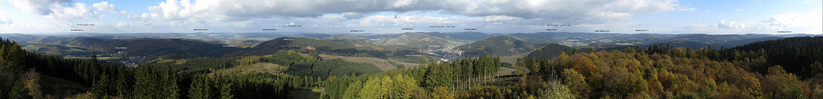 Panorama vom Aussichtsturm