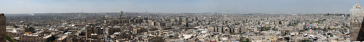 Panorama Aleppos, von der Zitadelle aus