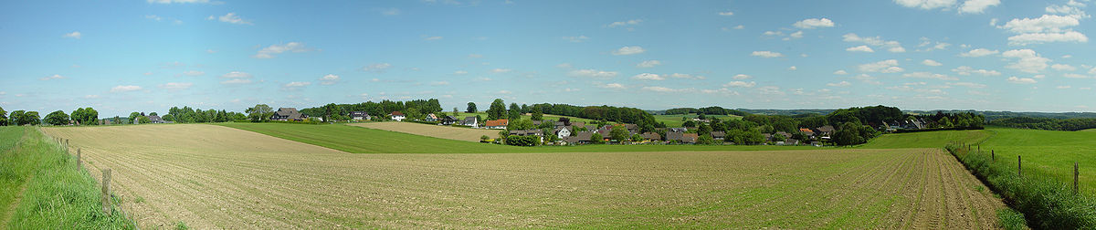 Panoramaansicht von Grünental, Hardtplätzchen und In der Hardt
