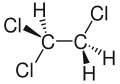 Struktur von 1,1,2-Trichlorethan