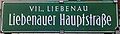 Straßenschild der Liebenauer Hauptstraße in Liebenau