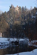 Bergsporn der Burg Rabeneck aus Richtung Südwesten vom Wiesenttal