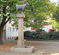 Skulptur Düxer Bock/ Kleindenkmal/ Brunnen