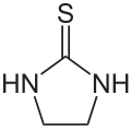 Struktur von Ethylthioharnstoff