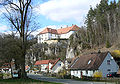Schlossberg mit Dorf Freienfels und Schloss Freienfels