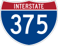Straßenschild „Interstate 375“