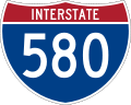Straßenschild „Interstate 580“