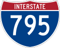 Straßenschild „Interstate 795“