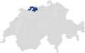 Lage des Kantons Basel-Landschaft