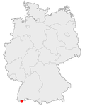 Lage von Murg-Hänner in Deutschland