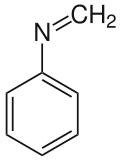 Strukturformel von N-Methylidenanilins