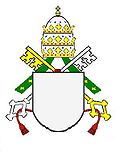 Päpstliches Wappen mit Tiara