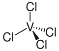 Struktur von Vanadium(IV)-chlorid