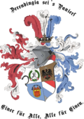 Das Wappen der Tübinger Burschenschaft Derendingia