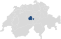 Lage des Kantons Obwalden