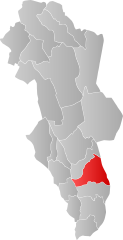 Lage der Kommune in der Provinz Hedmark