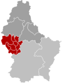 Lagekarte Kanton Redingen