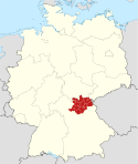 Locator map Oberfranken in Germany.svg