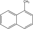 Struktur von 1-Methylnaphthalin