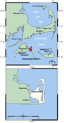 Lage von Chappaquiddick