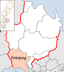 Lage der Gemeinde Enköping
