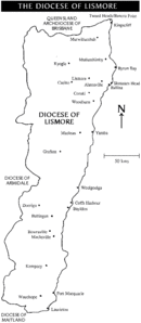 Karte Bistum Lismore