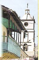 Kirchturm von Villa Rivero