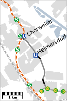 Strecke nach Chorweiler