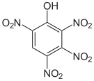 2,3,4,6-Tetranitrophenol.svg