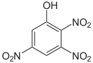 2,3,5-Trinitrophenol.svg