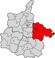 Lage des Arrondissement Sedan im Département Ardennes