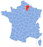 Lage von Aisne in Frankreich