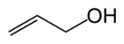 Struktur von Allylalkohol