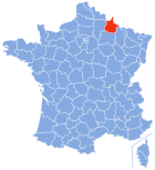 Lage von Ardennes in Frankreich
