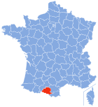 Lage von Ariège in Frankreich