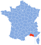 Lage von Bouches-du-Rhône in Frankreich