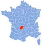 Lage von Corrèze in Frankreich